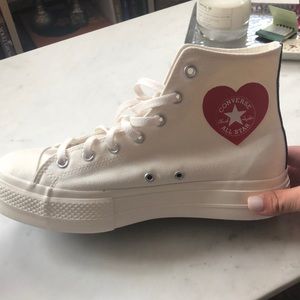 White converse high tops